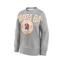 Women's Branded Heathered Gray Tampa Bay Buccaneers Jump Distribution Tri-Blend Pullover Sweatshirt