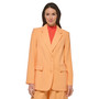 Women's Notch-Collar Flap Pocket Long Sleeve Blazer