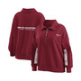 Women's Burgundy Washington Football Team Half-Zip Sweatshirt