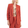 Women's Shawl-Collar Scrunched-Sleeve Blazer