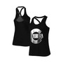 Women's Black Chicago Cubs Tonal Athleisure Racerback Tank Top