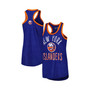 Women's Royal New York Islanders First Base Racerback Scoop Neck Tank Top