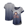 Women's Gray, Navy Houston Astros Home Run Tri-Blend Sleeveless T-shirt