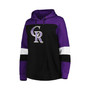 Women's Black Colorado Rockies Plus Size Colorblock Pullover Hoodie