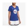 Women's Blue Philadelphia 76ers 2022/23 City Edition Essential V-Neck T-shirt