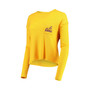 Women's Gold Los Angeles Lakers Pocket Thermal Tri-Blend Long Sleeve T-shirt