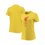 Women's Yellow Liverpool Crest T-Shirt