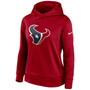 Women's Red Houston Texans Performance Pullover Hoodie