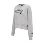 Women's Heather Gray Howard Bison Classic 3-Hit Pullover Sweatshirt