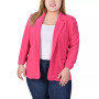 Plus Size 3/4 Sleeve Scuba Crepe Blazer
