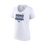 Women's Branded White Colorado Avalanche 2022 Stanley Cup Champions Saucer Pass V-Neck T-shirt