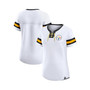 Women's Branded White Pittsburgh Steelers Sunday Best Lace-Up T-shirt