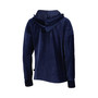Women's Navy Atlanta Braves End Line Pullover Hoodie