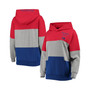 Women's Gray and Royal Philadelphia 76ers Assist Colorblock Pullover Hoodie