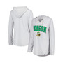 Women's Heathered Gray Oregon Ducks Core Cora Campus Hoodie Long Sleeve T-shirt