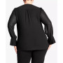 Plus Size Alena V-neck Blouse Top
