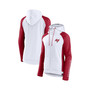 Women's Branded White, Red Tampa Bay Buccaneers End Around Raglan Full-Zip Hoodie