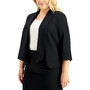 Plus Size Open-Front Soft Blazer