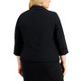 Plus Size Open-Front Soft Blazer