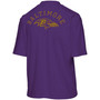 Women's  Purple Baltimore Ravens Half-Sleeve Mock Neck T-shirt