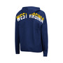 Women's Navy West Virginia Mountaineers Two-Hit Full-Zip Hoodie