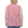 Plus Size Cotton Sleeveless Shirt