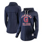 Women's Navy Gonzaga Bulldogs Funnel Neck Pullover Sweatshirt