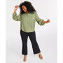 Plus Size Satin Button-Front Shirt, Created for Macy's