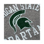 Women's Gray Michigan State Spartans Funnel Neck Pullover Sweatshirt