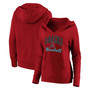 Plus Size Red Arizona Diamondbacks Victory Script Crossover Neck Pullover Hoodie