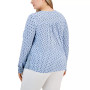 Plus Size Printed Knit Top, Created for Macy's