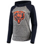 Women's Heathered Gray-Navy Chicago Bears Championship Ring Pullover Hoodie