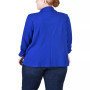 Plus Size Long Sleeve Scuba Crepe Jacket
