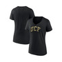 Women's Branded Black UCF Knights Basic Arch V-Neck T-shirt