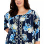 Plus Size Chain Story Jacquard Top, Created for Macy's