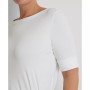 Plus Size Cotton-Blend Boatneck Top