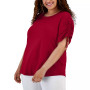 Plus Size Cinch Sleeve Crewneck Top, Created for Macy's