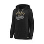 Women's Branded Black Purdue Boilermakers Crossneck Faded Script Raglan Pullover Hoodie