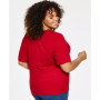 Plus Size Ribbed Henley Top