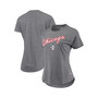 Women's Heathered Gray Chicago Bulls City Edition Phoebe Tri-Blend T-shirt