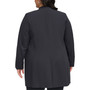 Plus Size Collarless Topper Jacket