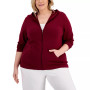 Plus Size Zip-Up Hoodie, Created for Macy's