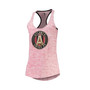 Women's by New Era Red Atlanta United FC Novelty Space Dye Jersey Racerback Tank Top