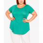 Plus Size Slub T-shirt