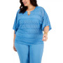 Plus Size Poncho Top, Created for Macy's