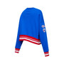Women's Royal Philadelphia 76ers Mash Up Pullover Sweatshirt