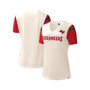 Women's White Tampa Bay Buccaneers Kick Start V-Neck T-shirt