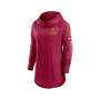 Women's Burgundy Washington Commanders Minimal Statement Raglan Funnel Neck Pullover Hoodie