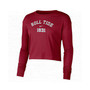 Women's Crimson Alabama Crimson Tide Est. Cropped Long Sleeve T-shirt