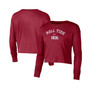 Women's Crimson Alabama Crimson Tide Est. Cropped Long Sleeve T-shirt